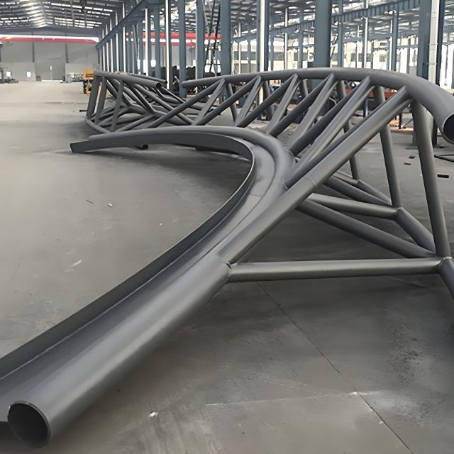 Steel Bend Pipe Roof Truss – Long-Span Steel Structures