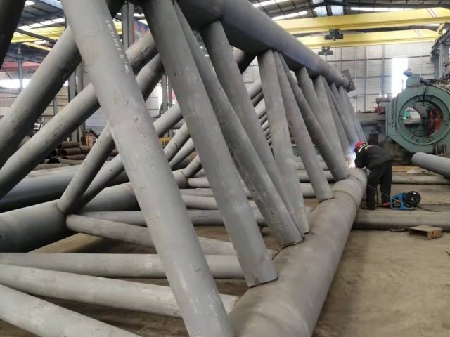 Steel Bend Pipe Roof Trusses Structure Analysis