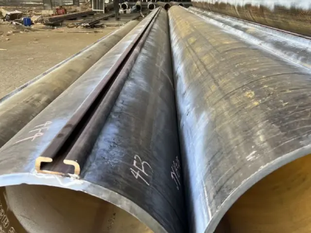 Estacas de tubos de aço de grande diâmetro para pontes